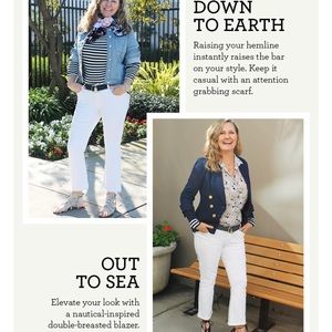 CAbi Kick it Crops size 10 white